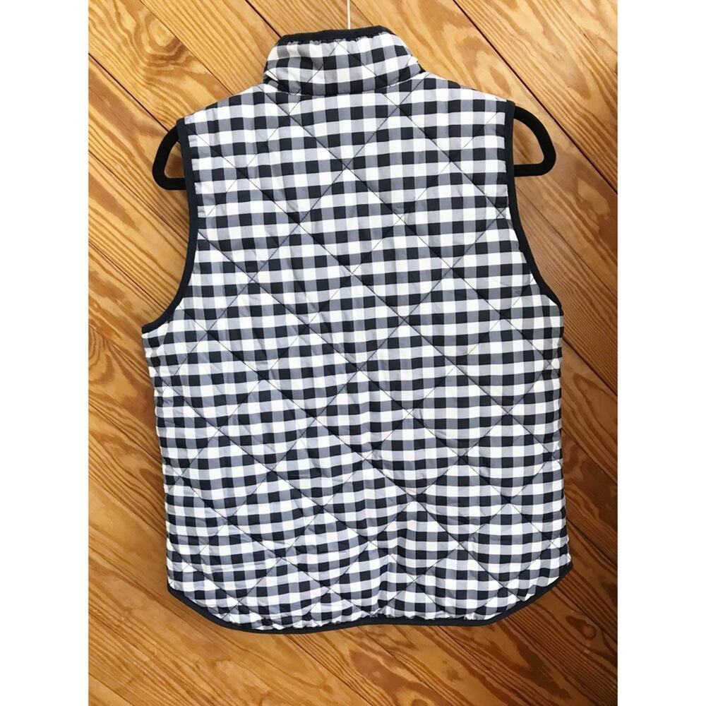 J. Crew Gingham Check Puffer Vest - Picture 3 of 8